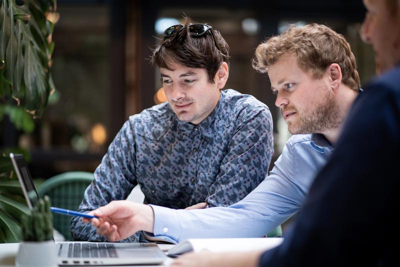 Webagentur für Programmierung Freiburg Mitarbeiter der Webagentur Freiburg bei der Webanalyse
